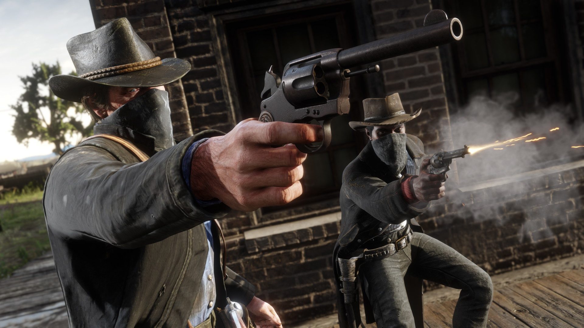 Red Dead Redemption 2 : Arthur Morgan à cheval dans la nature