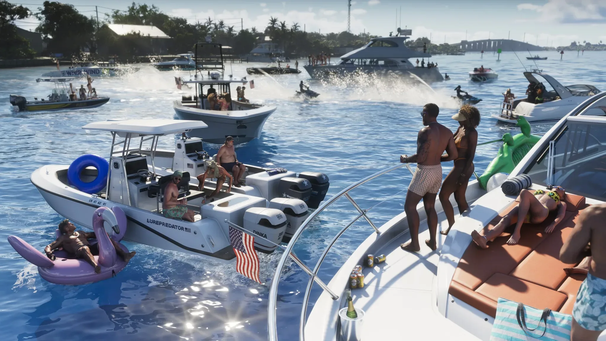 Leonida Keys cote sud avec lagon turquoise dans GTA 6